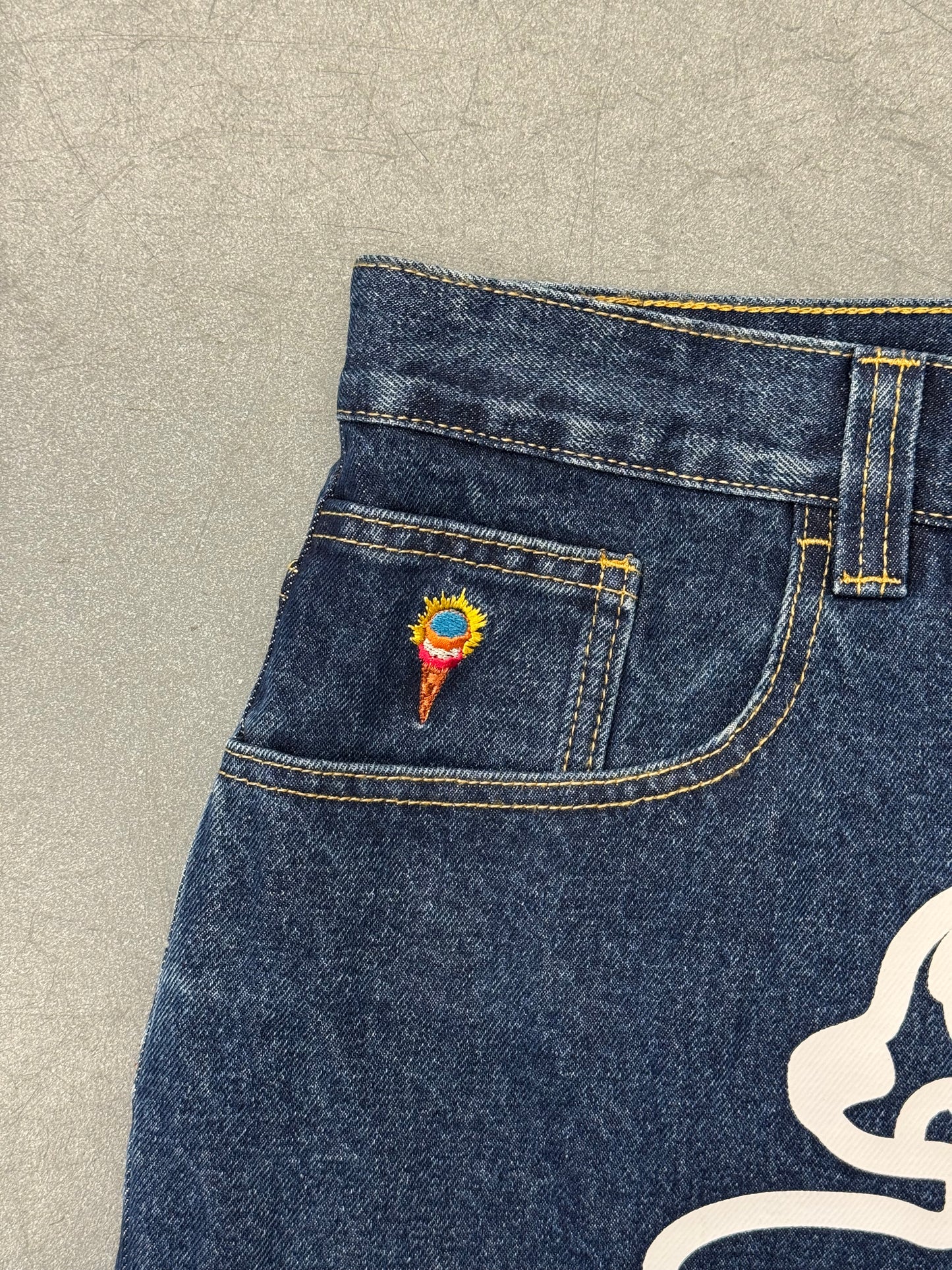 BILLIONAIRE BOYS CLUB RUNNING DOG DOUBLE SCOOP DENIM PANT