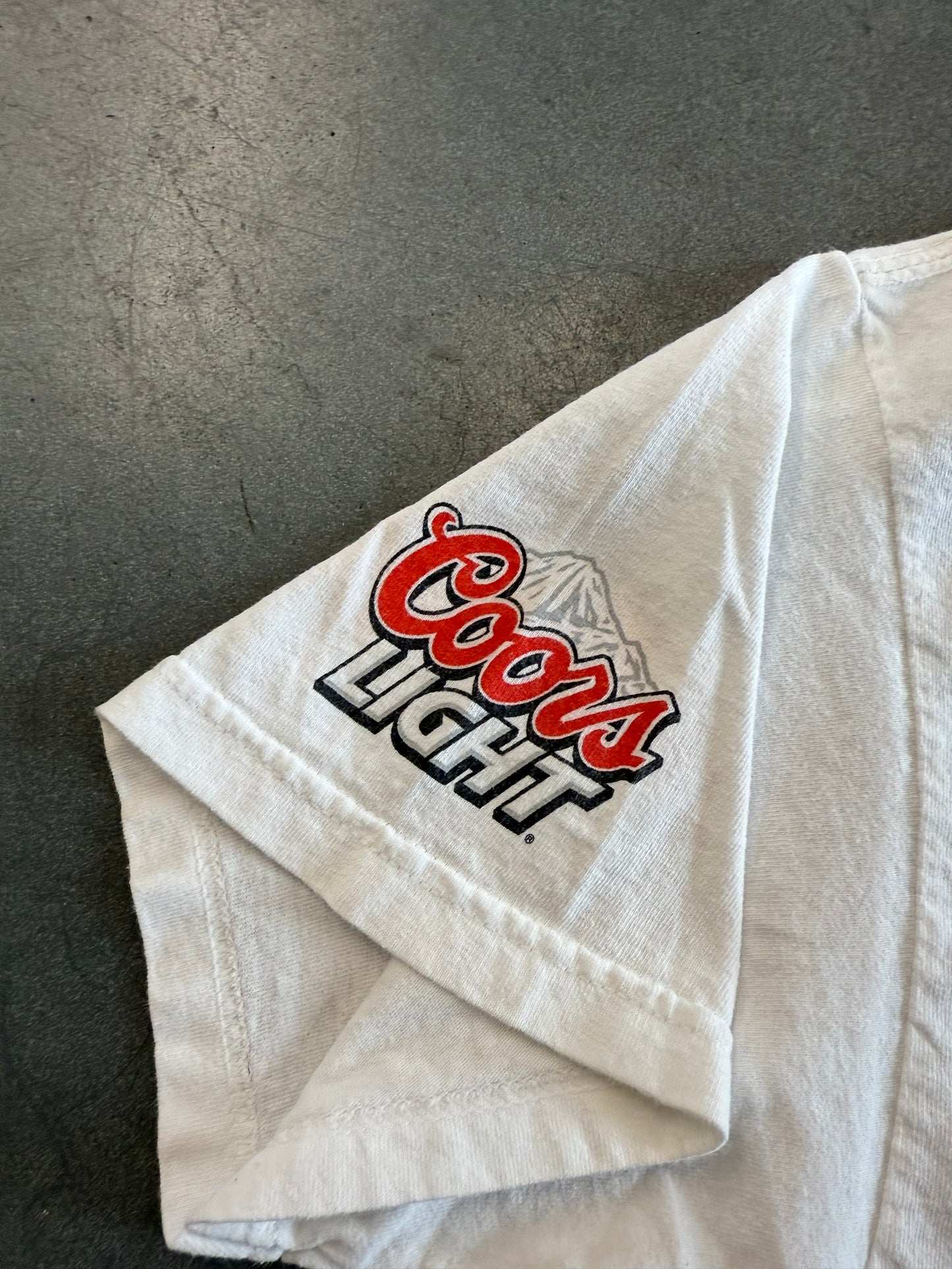 N.E.R.D SEARCH FOR THE COLDEST.COM COORS LIGHT TEE (GILDAN ULTRA COTTON)