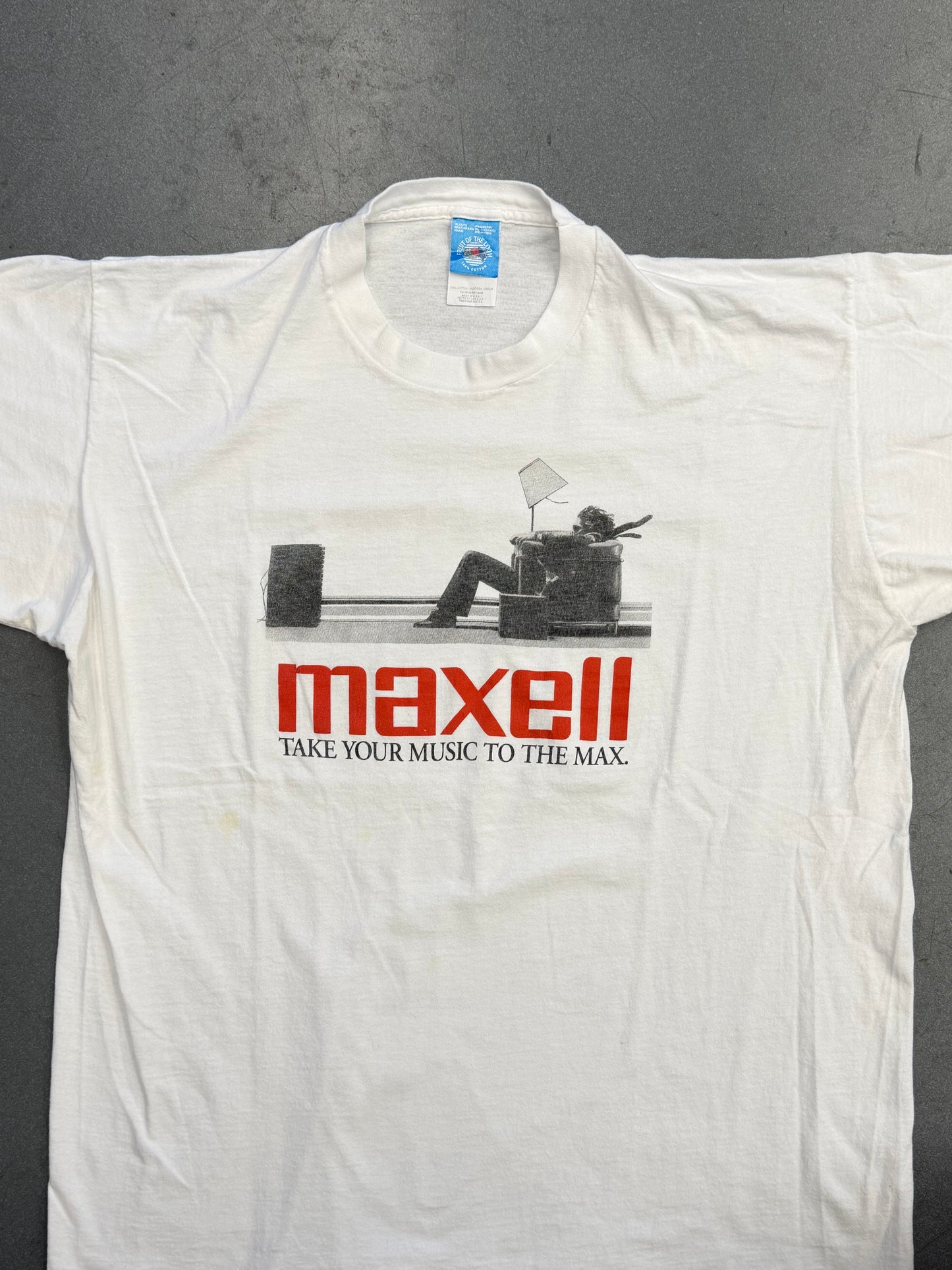 90'S MAXELL TAKE YOUR MUSIC TO THE MAX TEE (FOTL TAG)