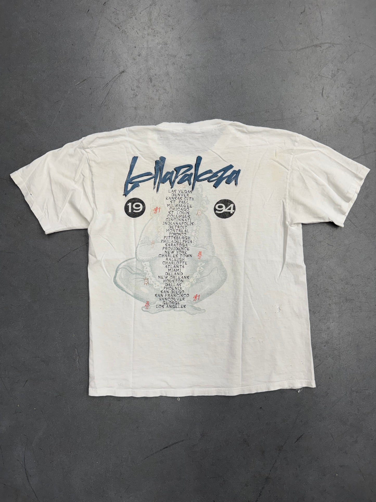 1994 LOLLAPALOZA TOUR TEE REPAIRED NECK (TOUCH OF GOLD TAG)