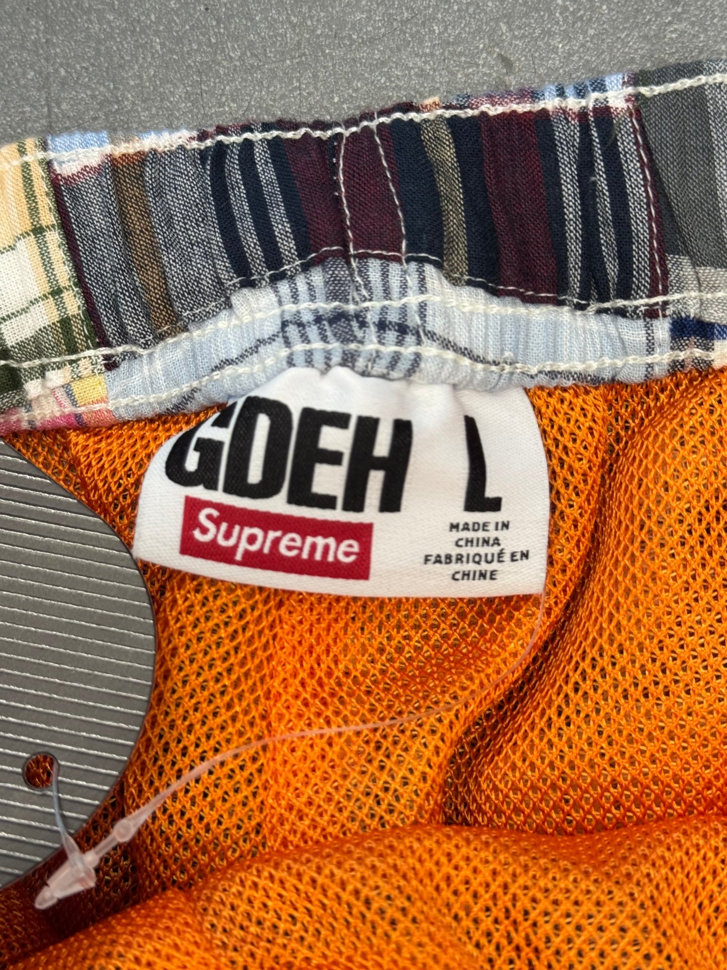 SS25 SUPREME X GOODENOUGH PATCHWORK FULLL ZIP TRACK PANT - MULTICOLOR (NWT)