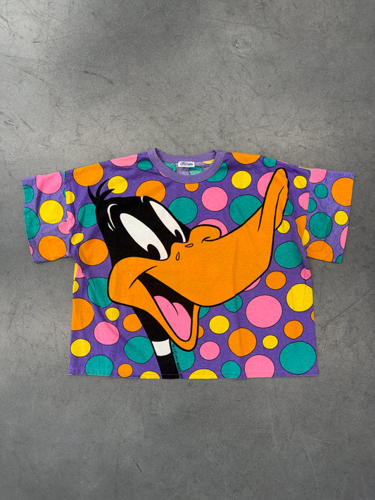 1993 DAFFY DUCK POLKA DOT AOP WARNER BROS TEE (FLIRTS TAG)