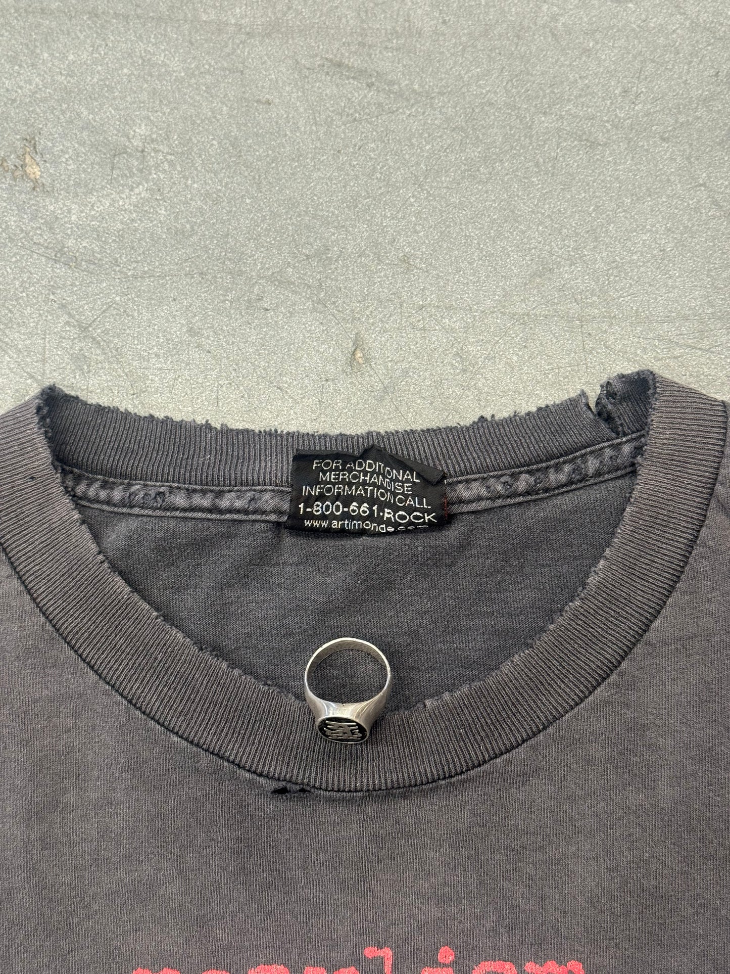 90S PEARL JAM REARVIEWMIRROR FADED AND DISTRESSED TEE (ARTIMONDE TAG)