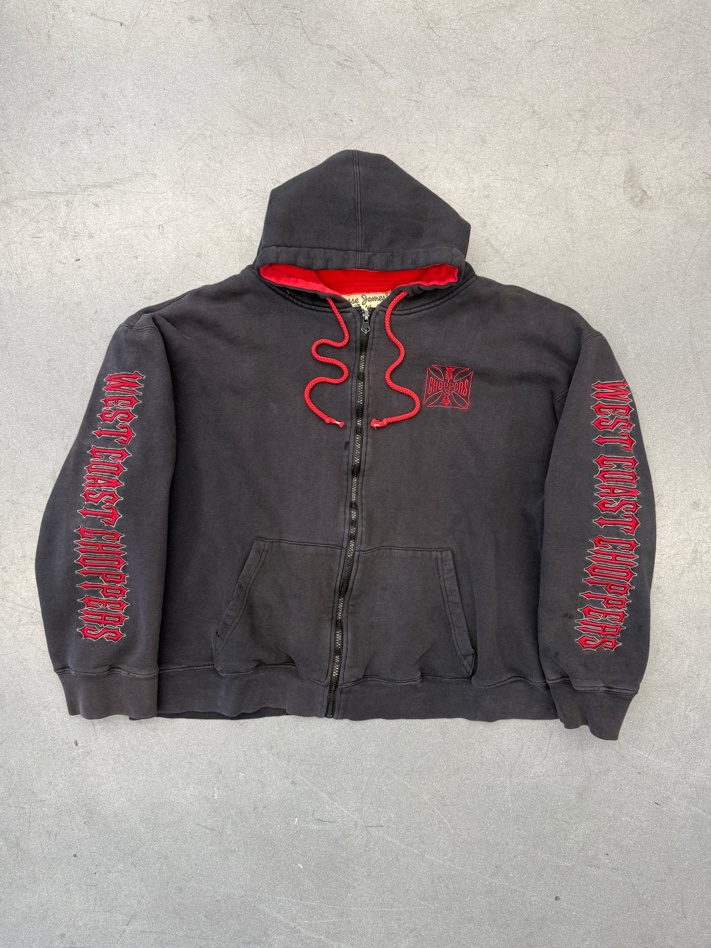 Y2K WEST COAST CHOPPERS THERMAL LINED HOODIE