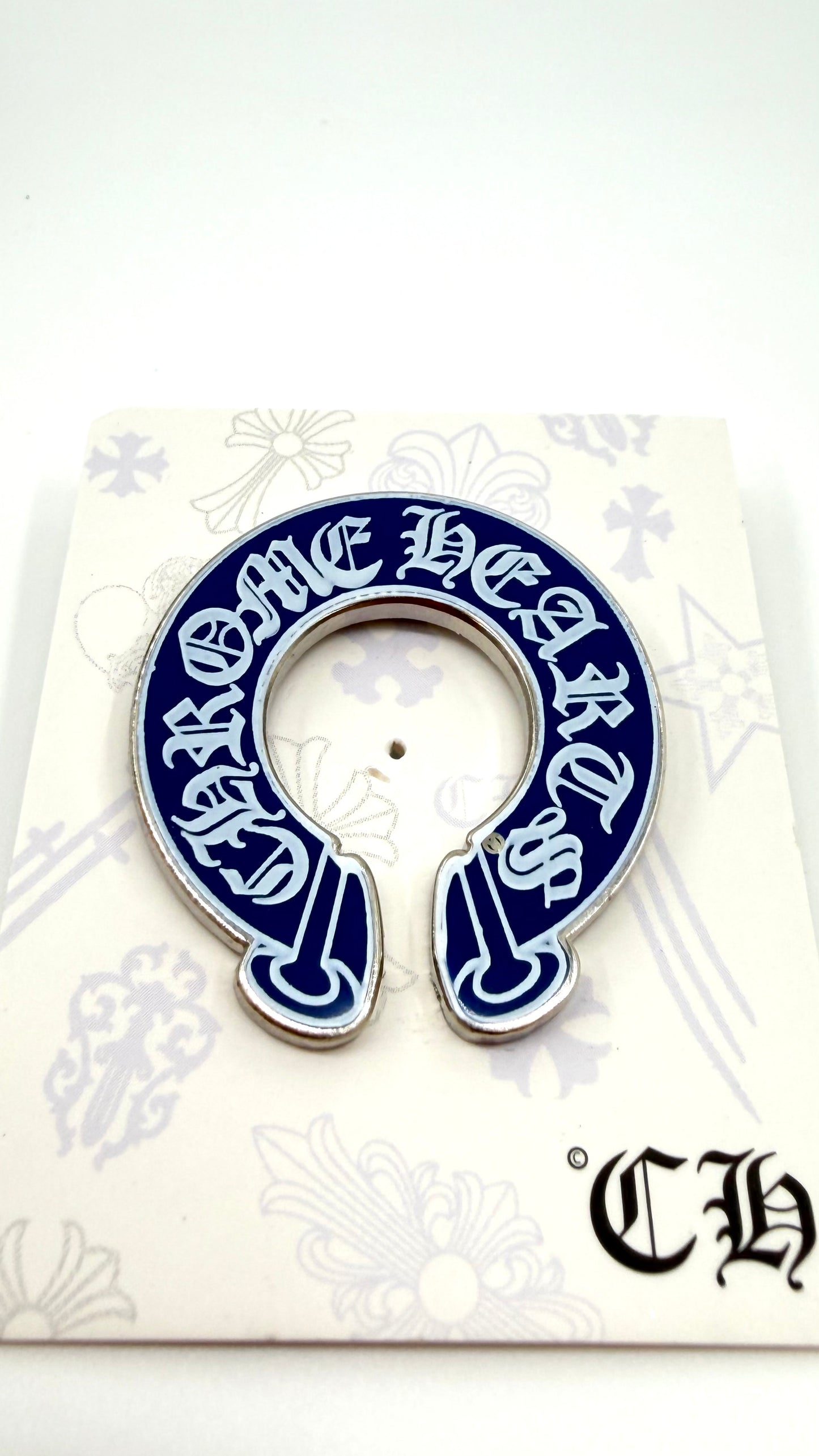 CHROME HEARTS BLUE SCROLL PIN