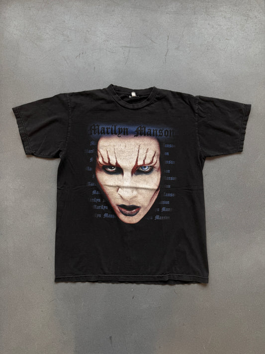 1999 MARILYN MANSON BIG FACE BOOTLEG TEE (FADED TAG)