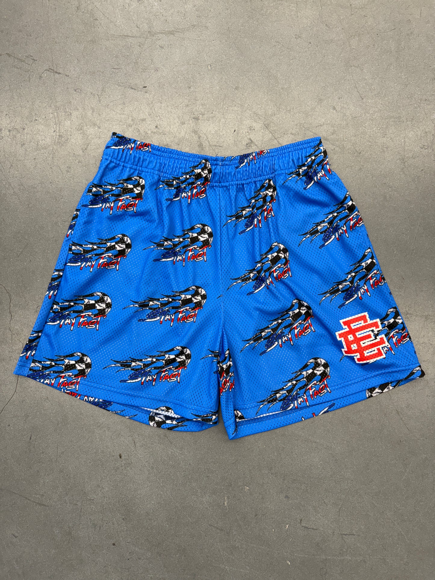 ERIC EMANUEL X MATTY BOY STAY FAST EE BASIC CHORE SHORT - BLUE