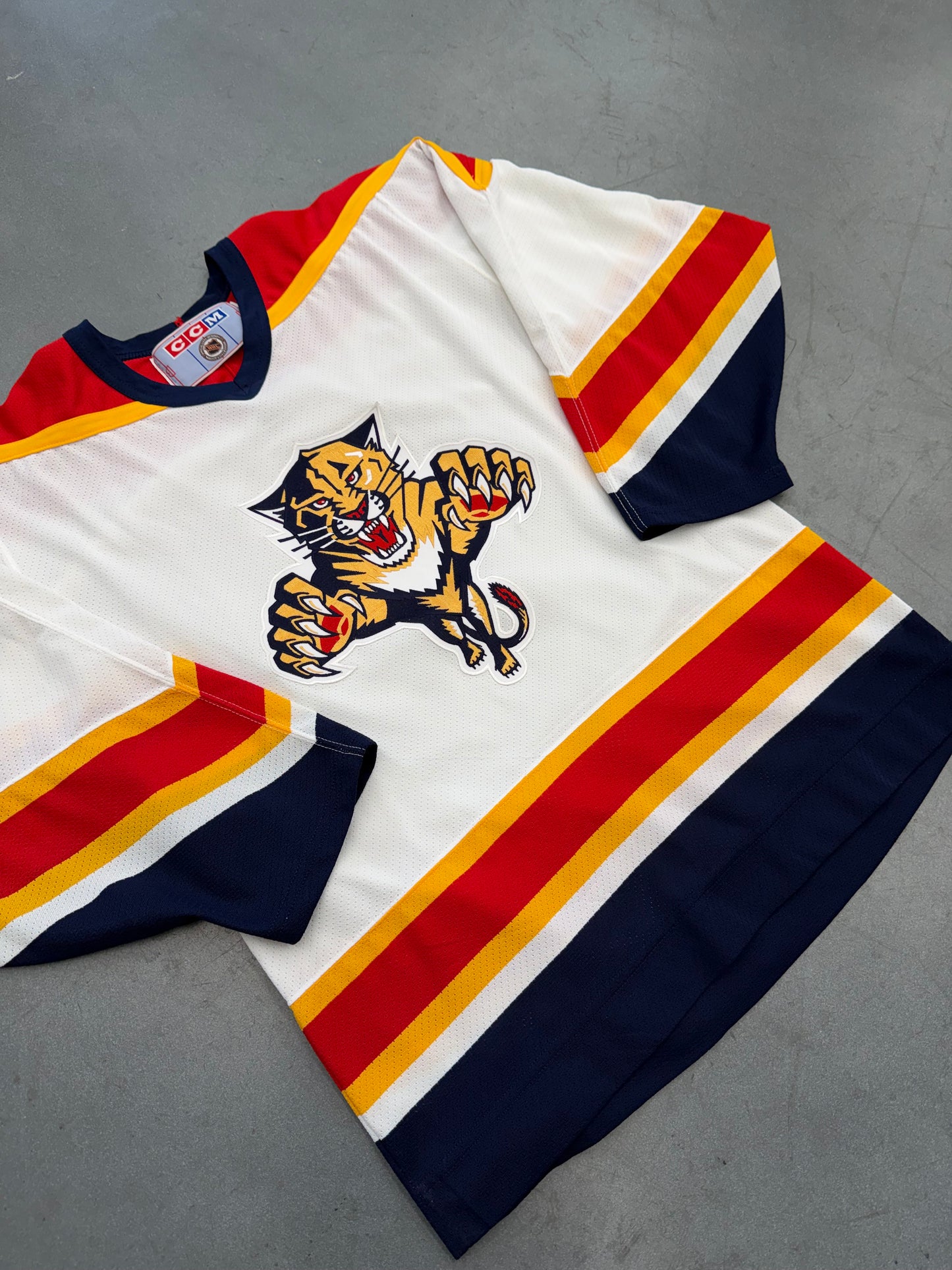 90'S FLORIDA PANTHERS NHL CCM WHITE HOCKEY JERSEY