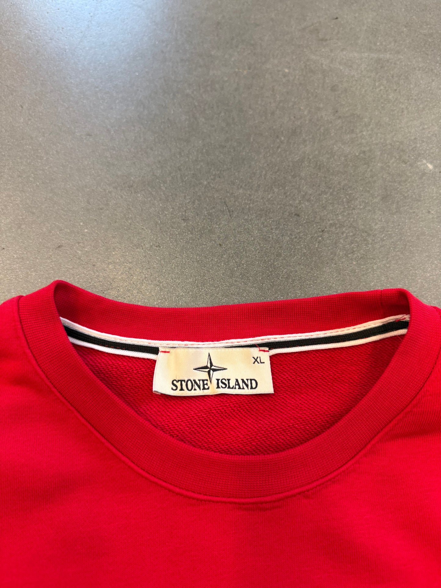 STONE ISLAND KNIT CREWNECK "PATCH LOGO"