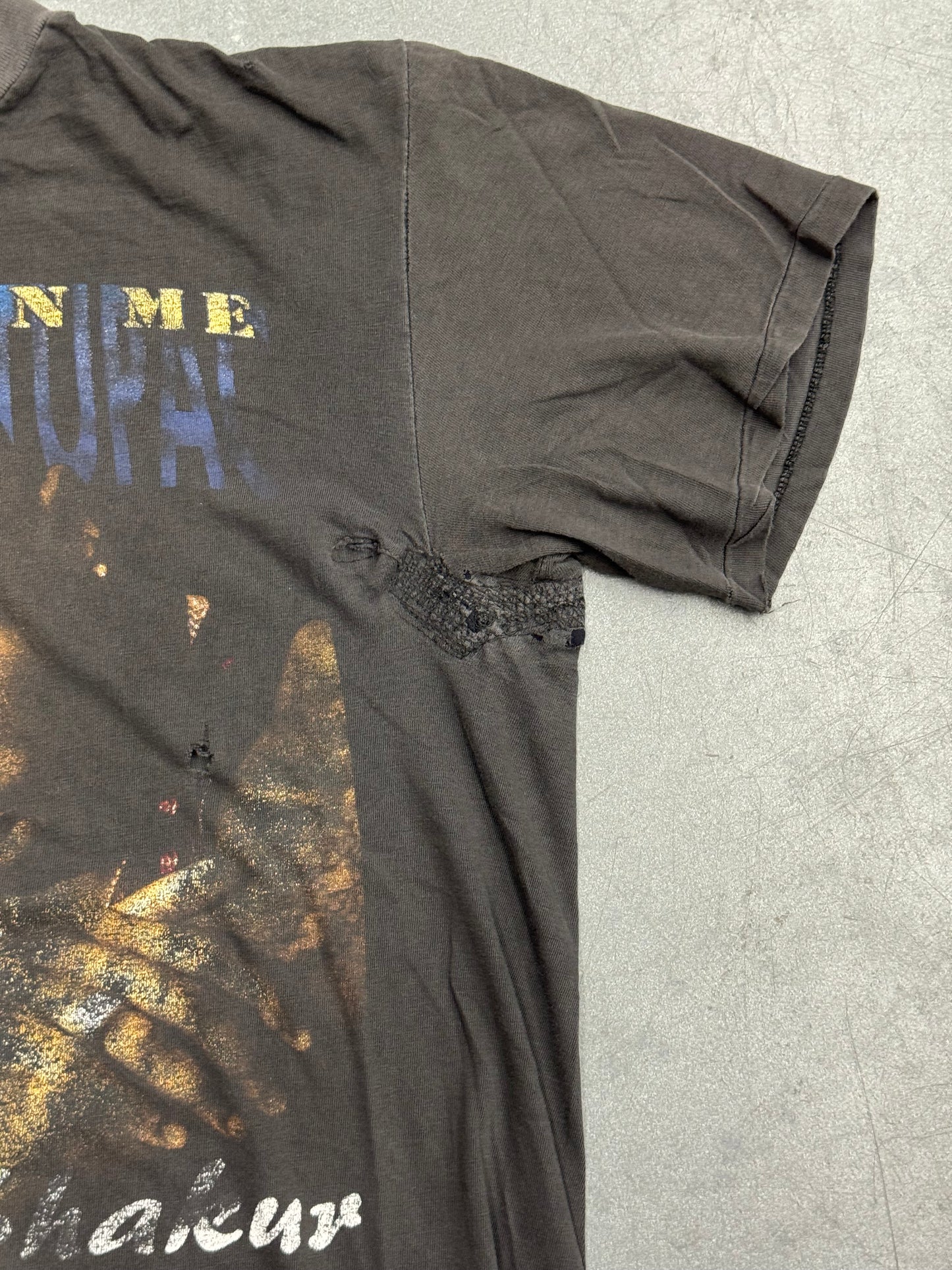 90S 2PAC "ALL EYEZ ON ME" "R U STILL DOWN?" RAP TEE (FADED TAG)