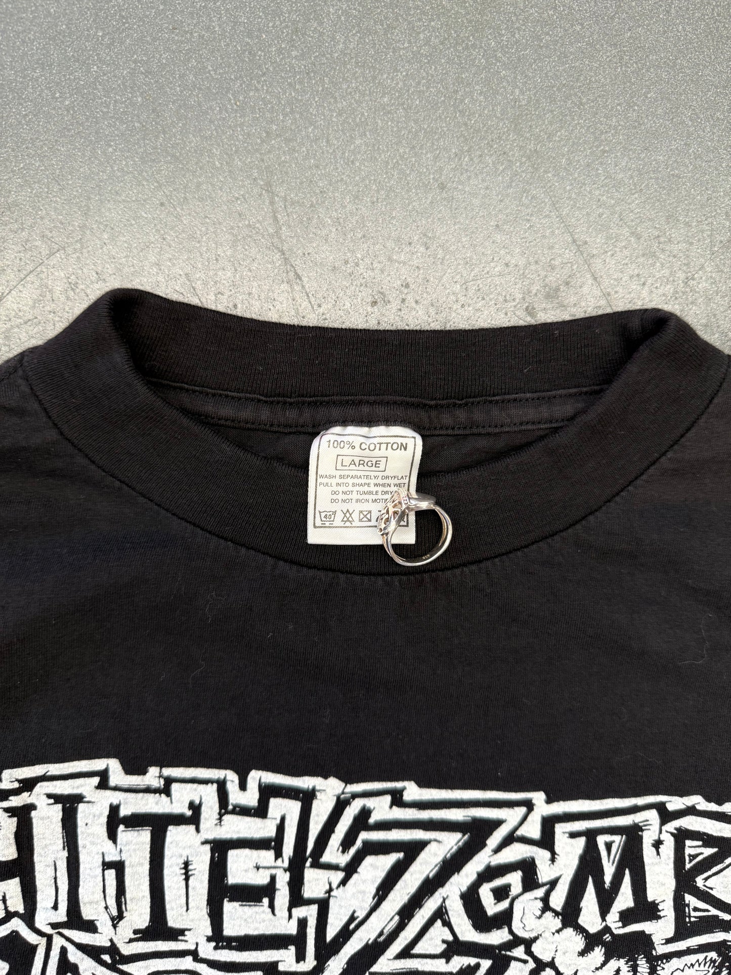 90'S WHITE ZOMBIE "LETS JUST KILL EVERYBODY! DIE FUCKER DIE" EURO TEE (EURO TAG)