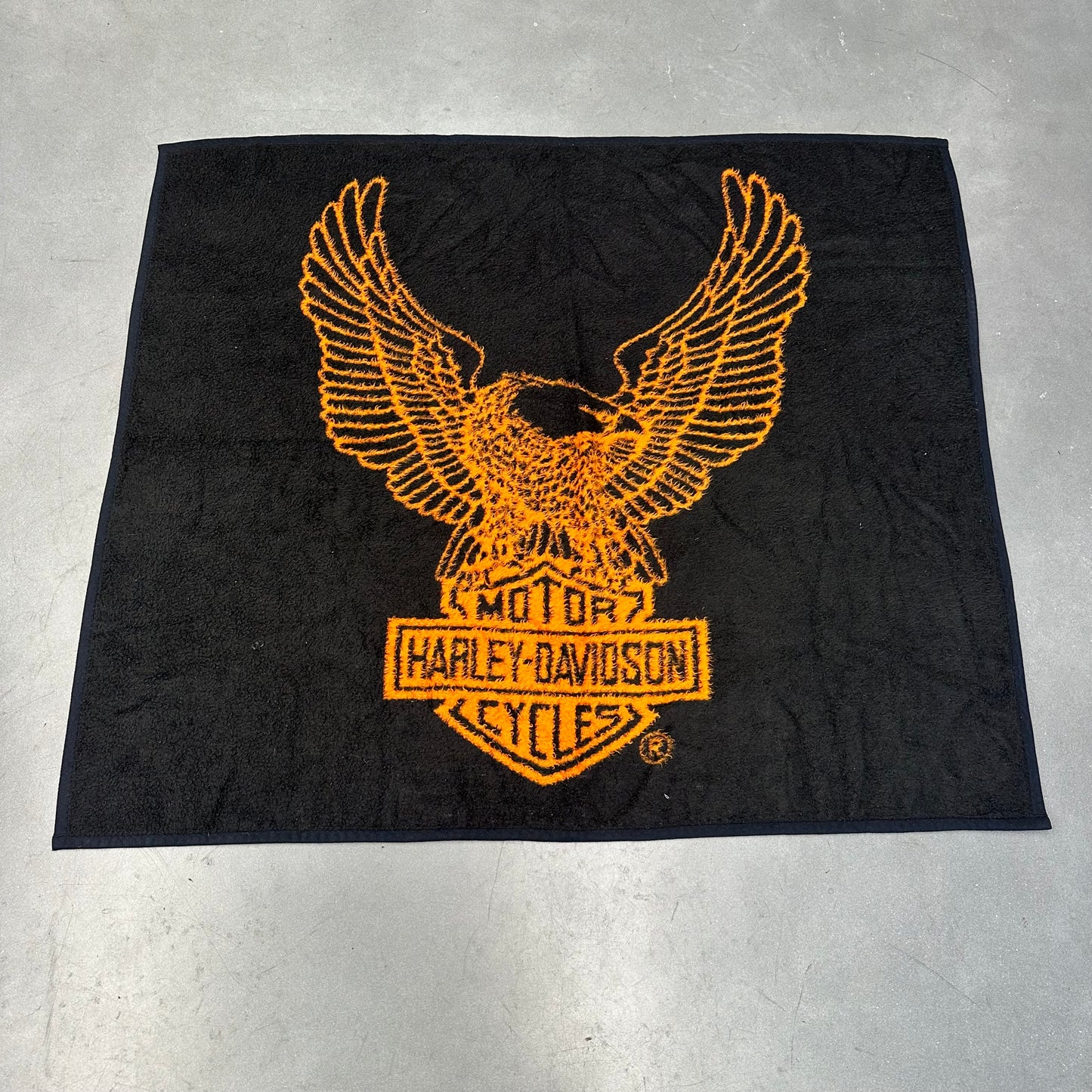 VINTAGE HARLEY-DAVIDSON THROW BLANKET