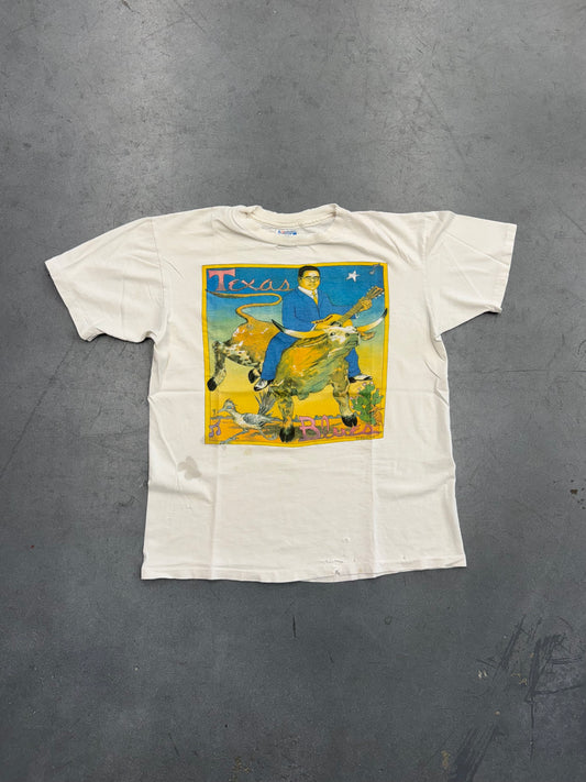 1990 J.E. BRADY TEXAS BLUES BLIND LEMON TEE (HANES BEEFY TAG)
