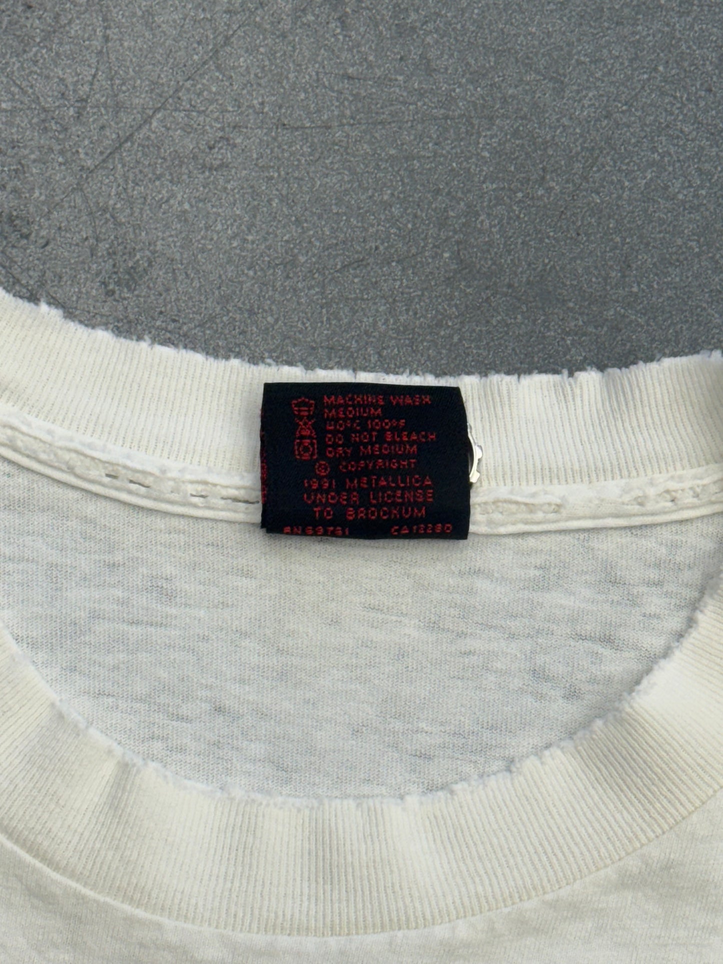 1991 METALLICA WHEREVER I MAY ROAM STAGE SET TEE (METALLICA TAG)