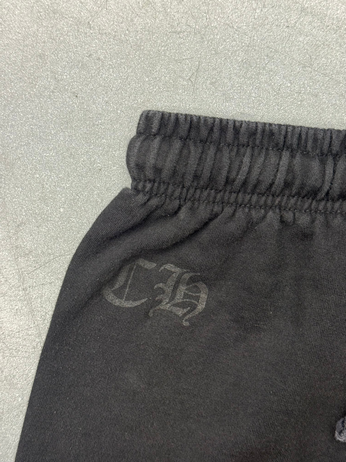 CHROME HEARTS HORSESHOE LOGO SWEATPANTS - BLACK/WHITE