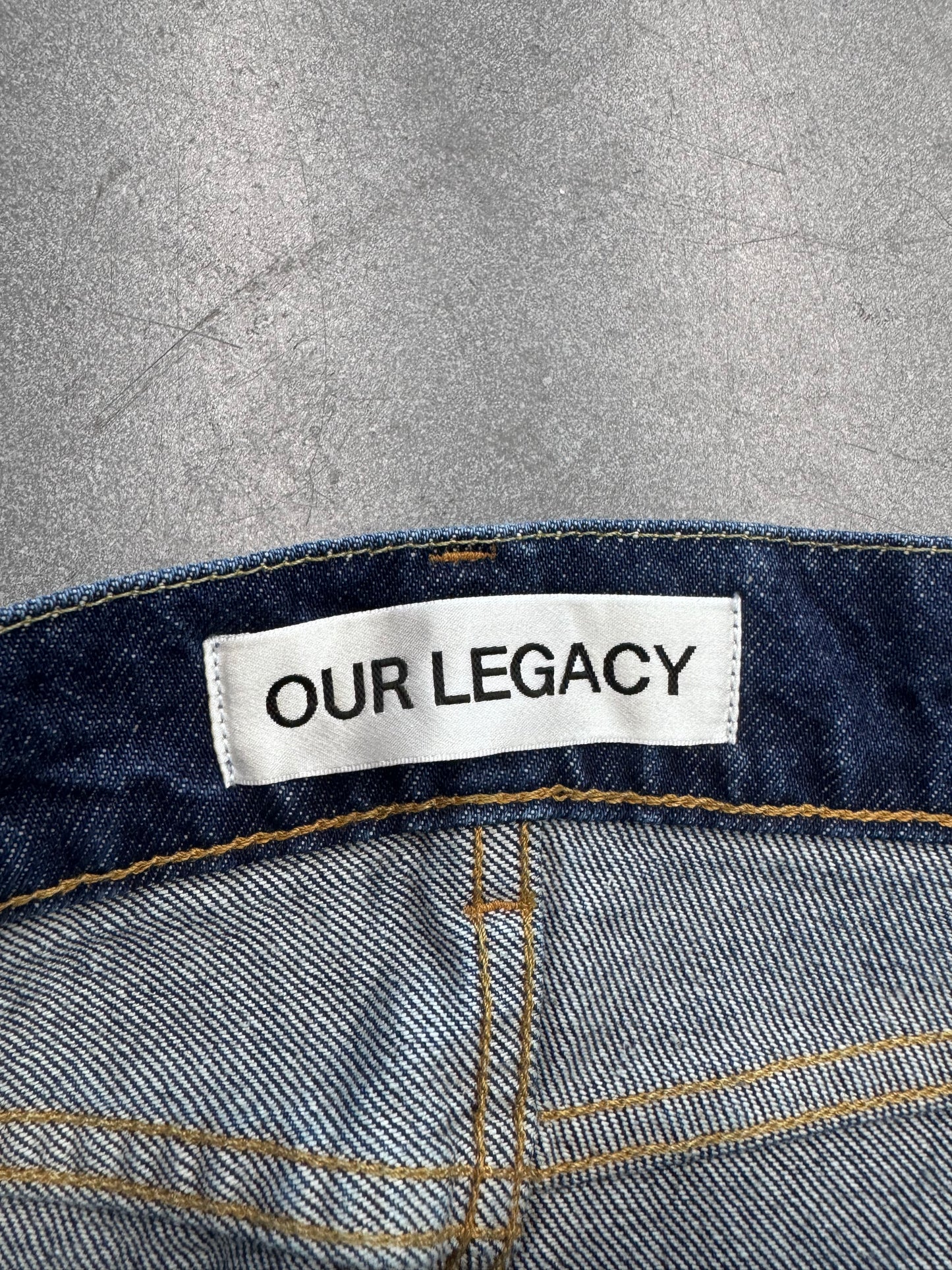 AW22 OUR LEGACY STRAIGHT-LEG CUT DENIM JEANS - SIZE 30