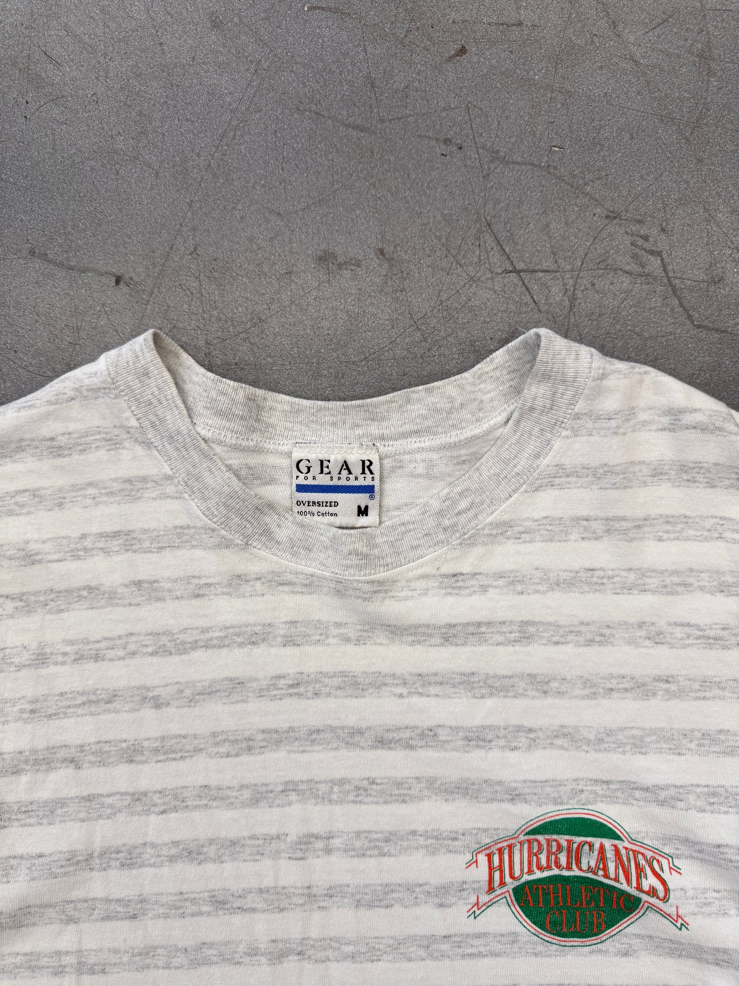 90S HURRICANES ATHLETIC CLUB STRIPED TEE (GEAR FOR SPORTS TAG)