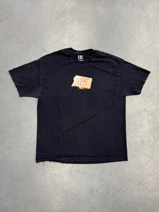 2000 FIGHT CLUB MOVIE PROMO 'RULES' TEE (GIANT TAG)