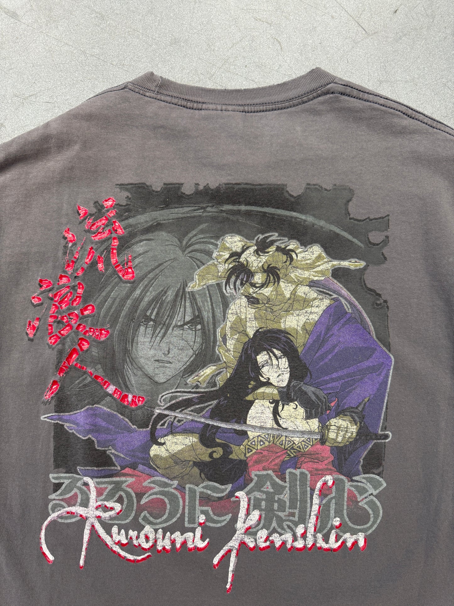VINTAGE RUROUNI KENSHIN LEGEND OF KYOTO SAMURAI ANIME TEE (AAA TAG)