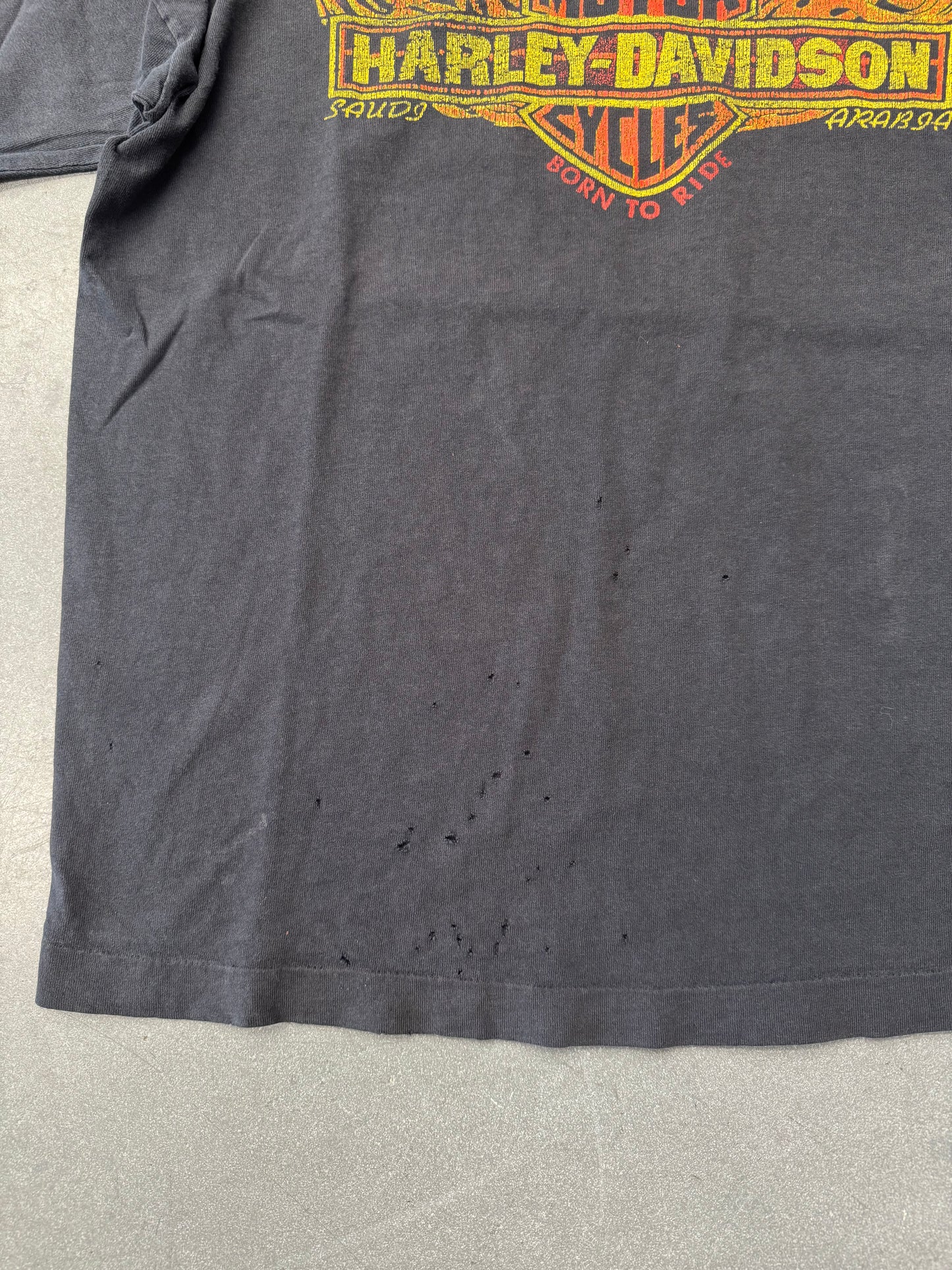 80S HARLEY-DAVIDSON SAUDI ARABIA TEE (SCREEN STARS TAG)