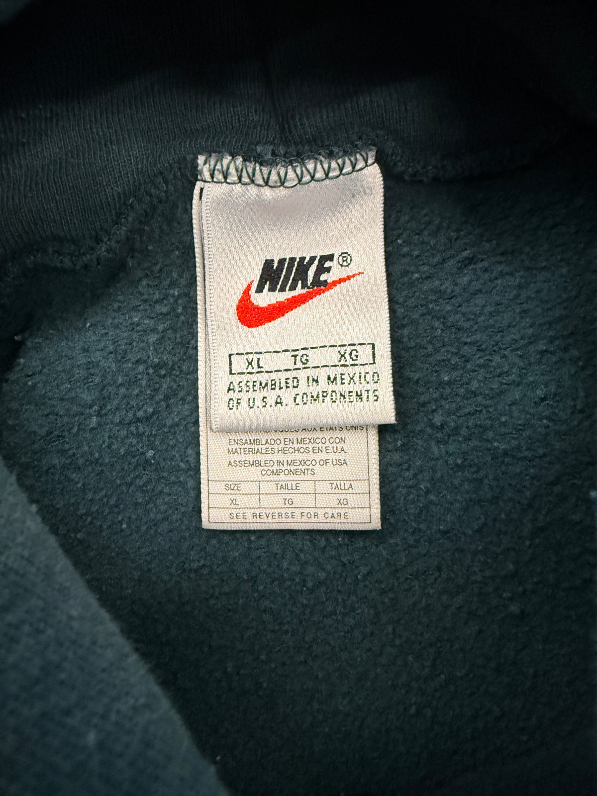 90'S NIKE SIDE SWOOSH PULLOVER HOODIE (WHITE NIKE TAG)