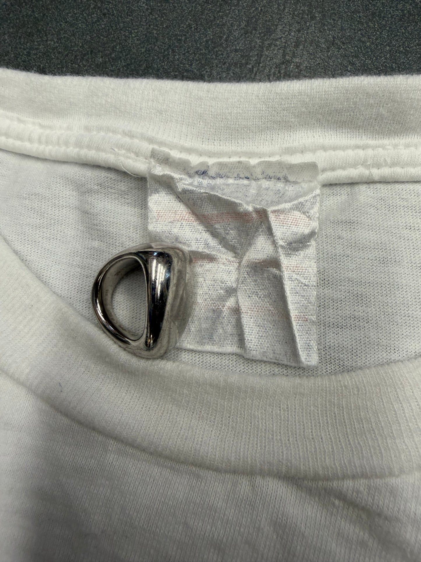 90S FLORIDA MARLINS TEXTURED PRINT MULTI-LOGO TEE (AMERICA'S FAVORITES TAG)