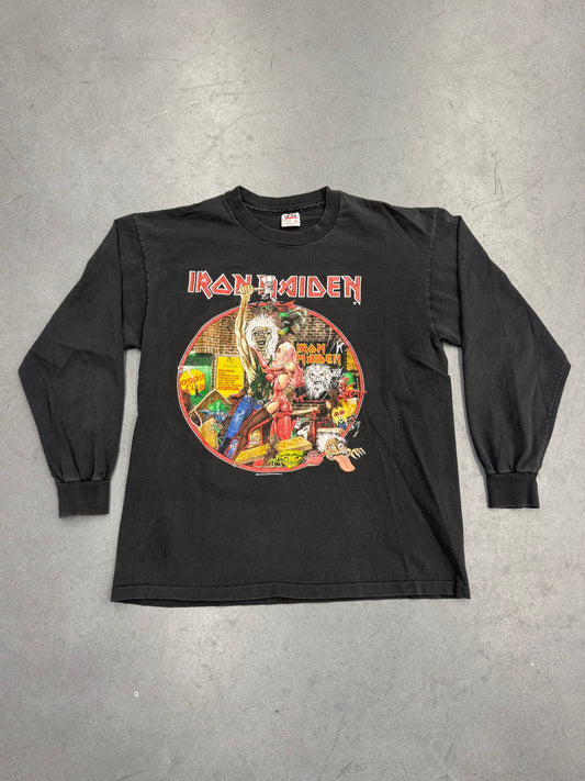 1990 IRON MAIDEN "BRING YOUR DAUGHTER... TO THE SLAUGHTER" LS TEE (ANVIL TAG)