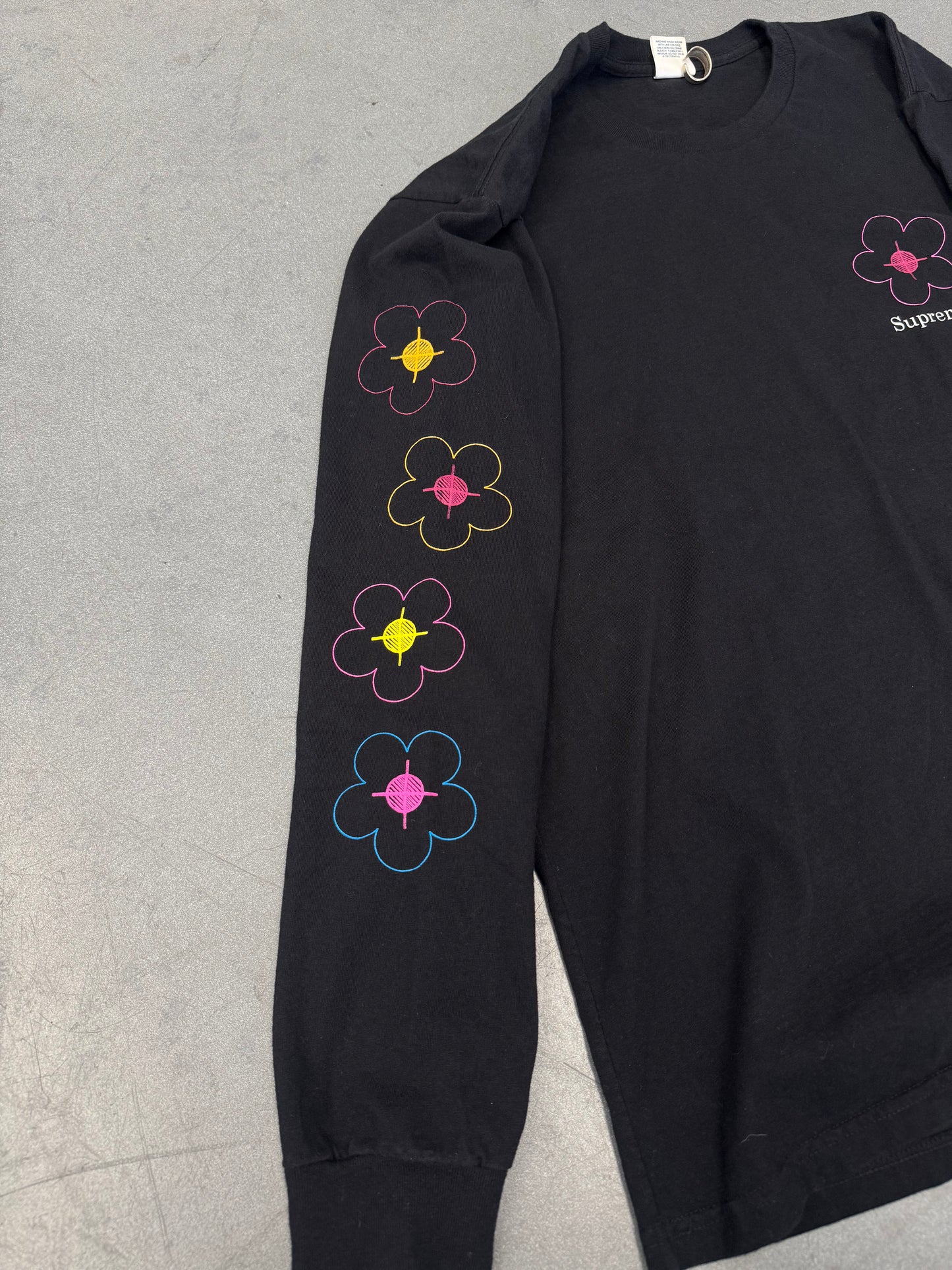 SS17 SUPREME YOU BEEN HIT LS TEE - BLACK
