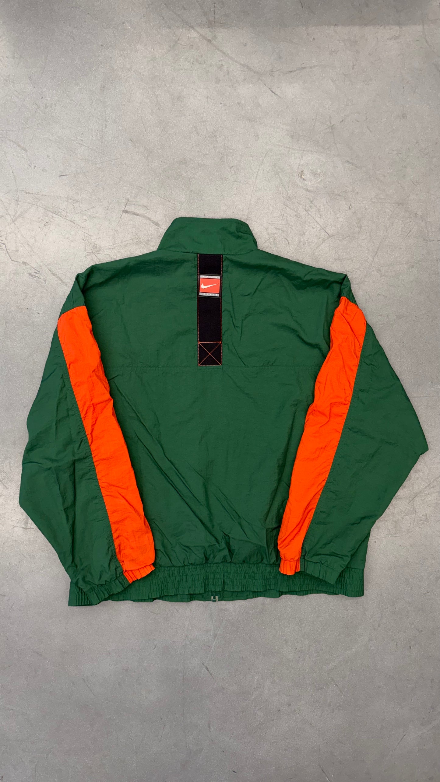 Y2K NIKE TEAM SPORTS UNIVERSITY OF MIAMI WINDBREAKER