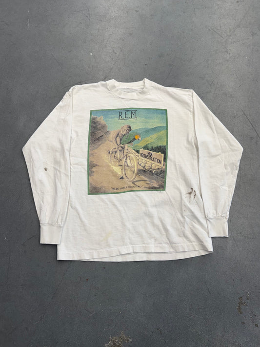 1985 R.E.M. RECONSTRUCTION III TOUR LS TEE (PULLED TAG)