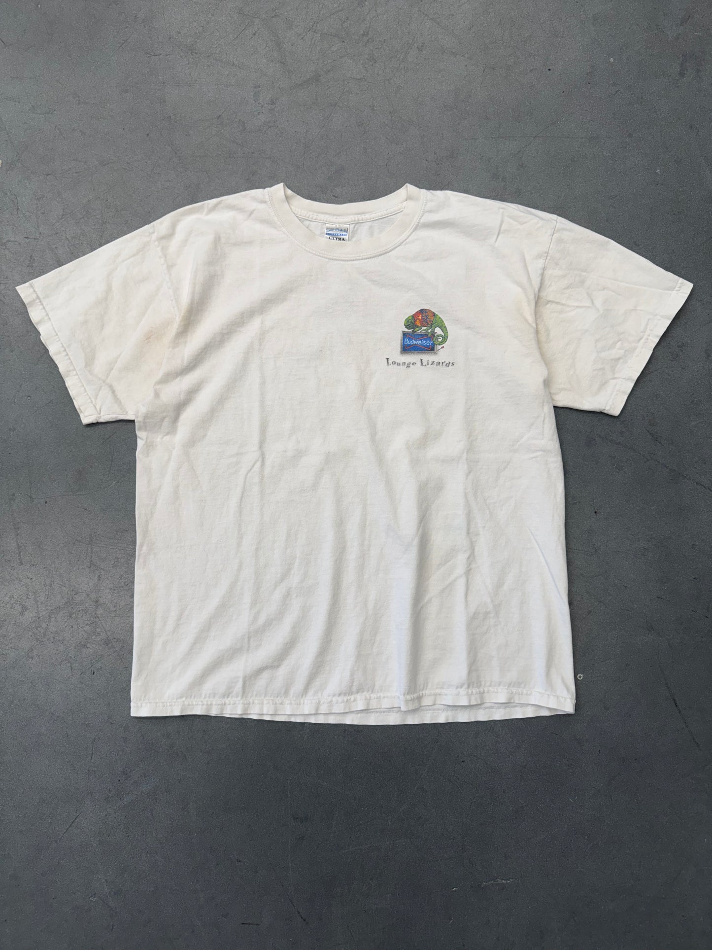 2000 BUDWEISER LOUNGE LIZARDS TEE (GILDAN ACTIVEWEAR TAG)