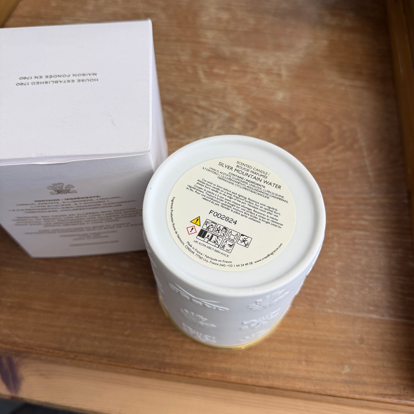 CREED SILVER MOUNTAIN WATER SCENTED CANDLE