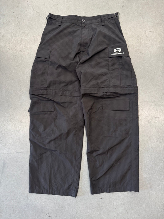 SS24 BALENCIAGA UNITY SPORTS ICON CONVERTIBLE LIGHT CARGO PANTS