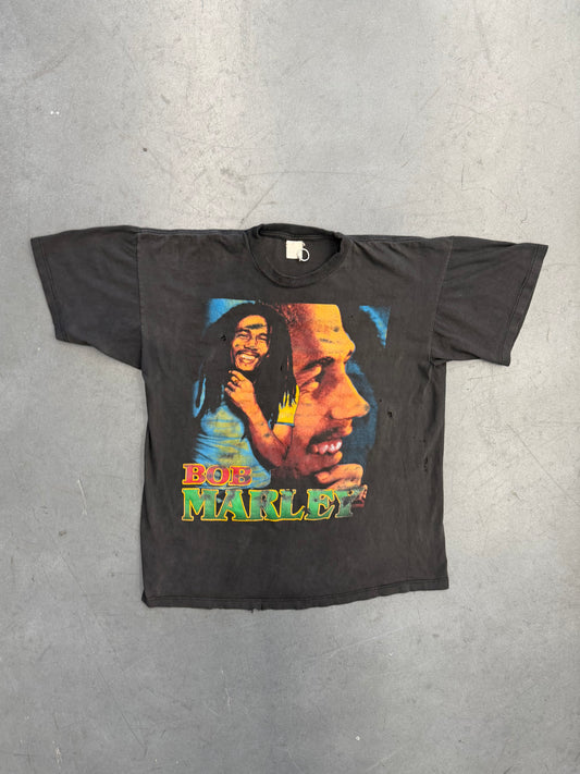 BOB MARLEY I SHOT THE SHERIFF FADED RAP TEE (FADED TAG)