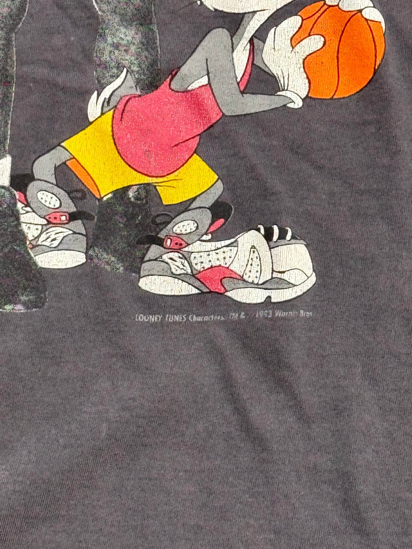1993 NIKE SPACE JAM LOONEY TOONS "THE BEST ON EARTH" TEE (RED SWOOSH TAG)