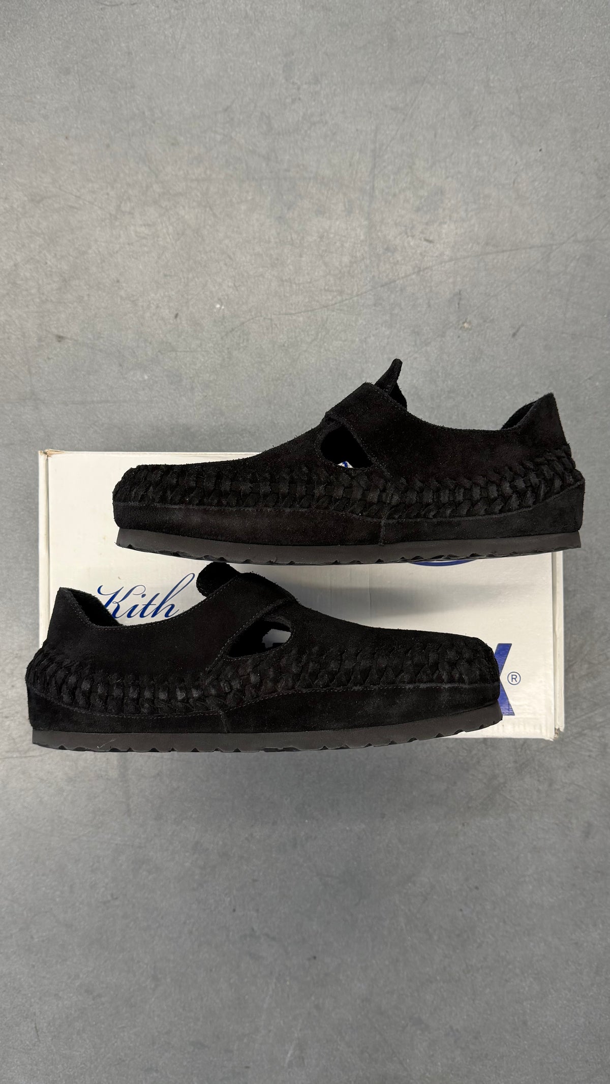 KITH BIRKENSTOCK LONDON BRAIDED - BLACK (W/BOX)
