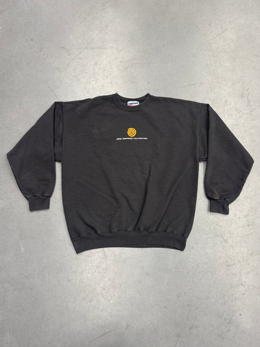 2000 SUNDANCE FILM FESTIVAL SPIRAL LOGO CREWNECK (HANES TAG)