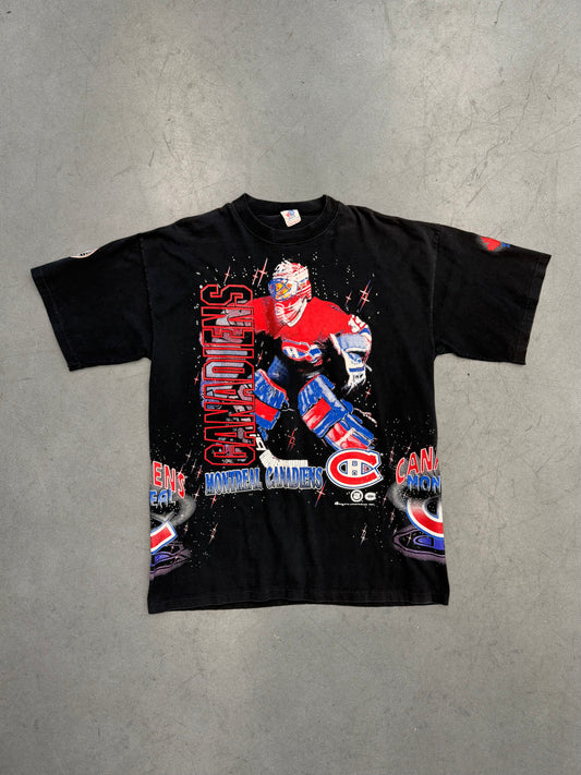 1994 NHL MONTREAL CANADIENS AOP TEE (BULLETIN ATHLETIC TAG)
