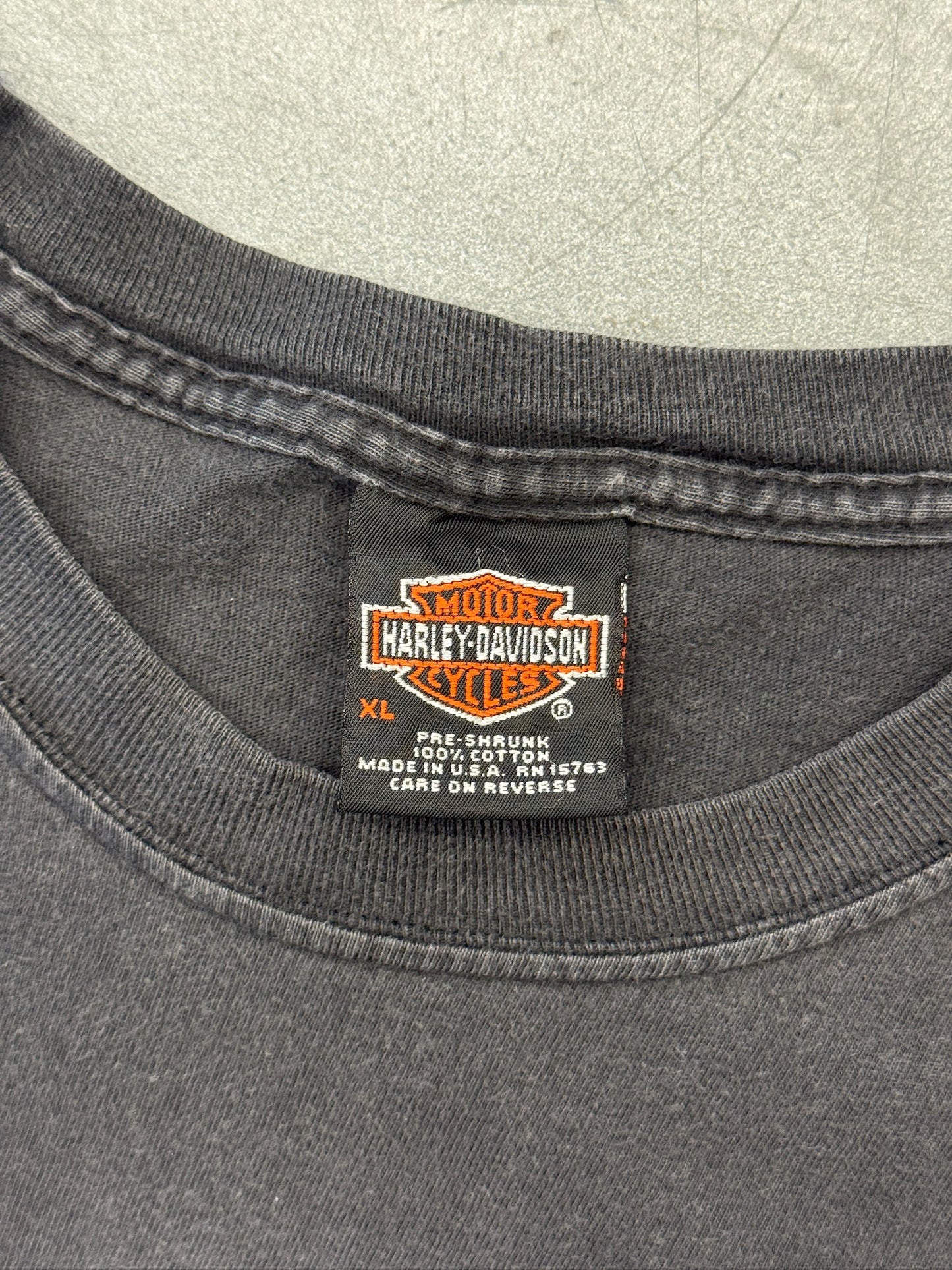 2001 HARLEY-DAVIDSON NASSAU, BAHAMAS LS FLAMES TEE