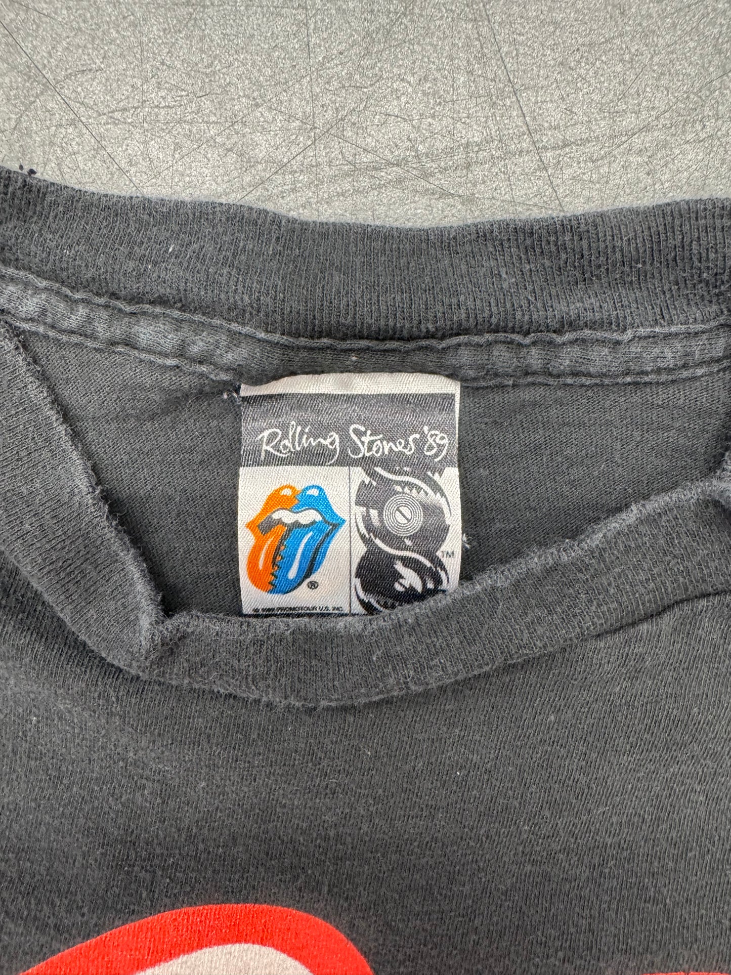 1989 ROLLING STONES NORTH AMERICAN TOUR TEE (HANDTEX TAG)