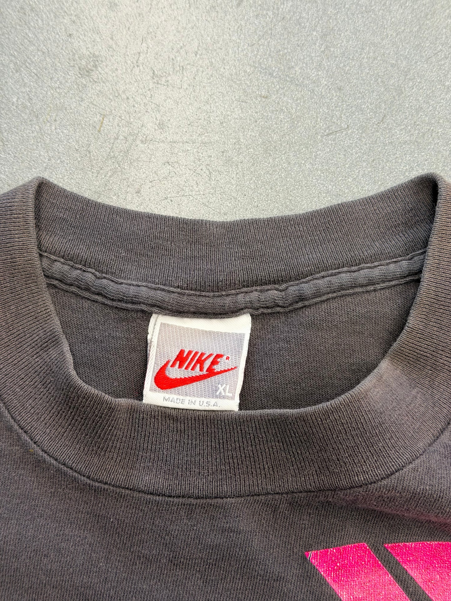 90'S NIKE JORDAN MVP CHICAGO BULLS NBA TEE (RED/GREY NIKE TAG)