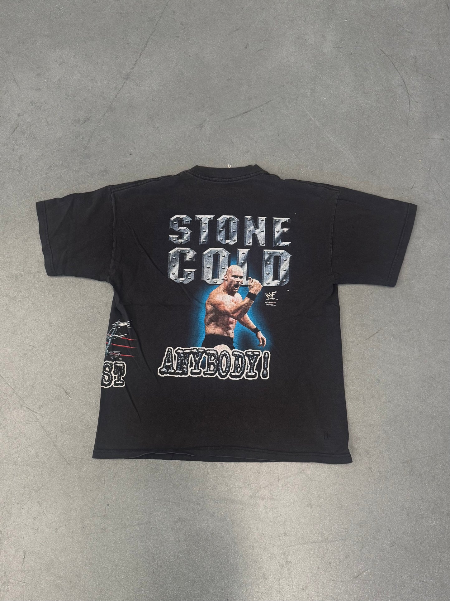 1999 WWF STONE COLD STEVE AUSTIN DONT TRUST ANYBODY! TEE (CUT TAG)