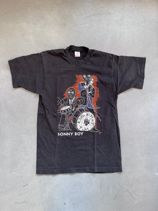 1992 SONNY BOY GEORGE DAVIDSON KING BISCUIT TIME TEE (FOTL TAG)