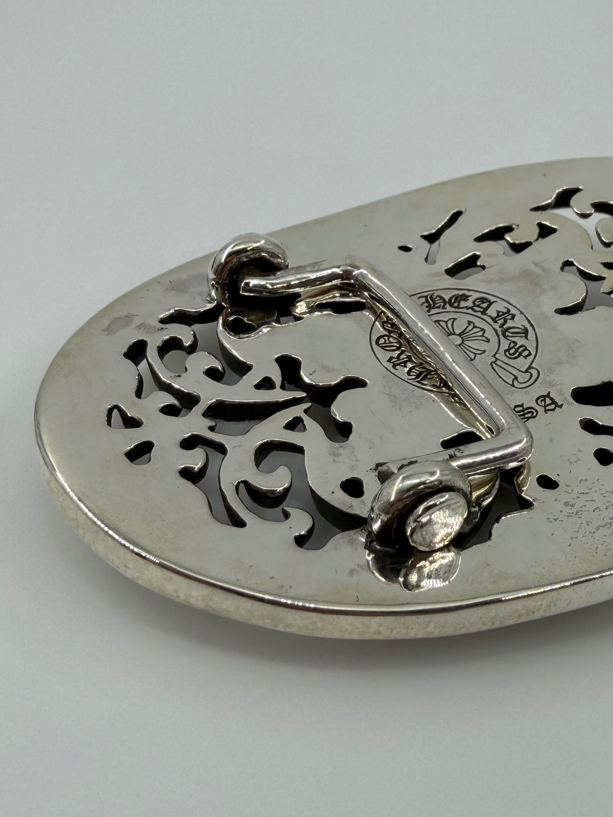 CHROME HEARTS 1.5" LARGE SILVER STAR BUCKLE