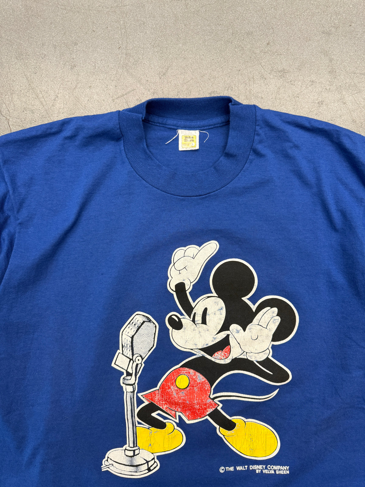 '80S MICKEY MOUSE MICROPHONE TEE (VELVA SHEEN TAG)