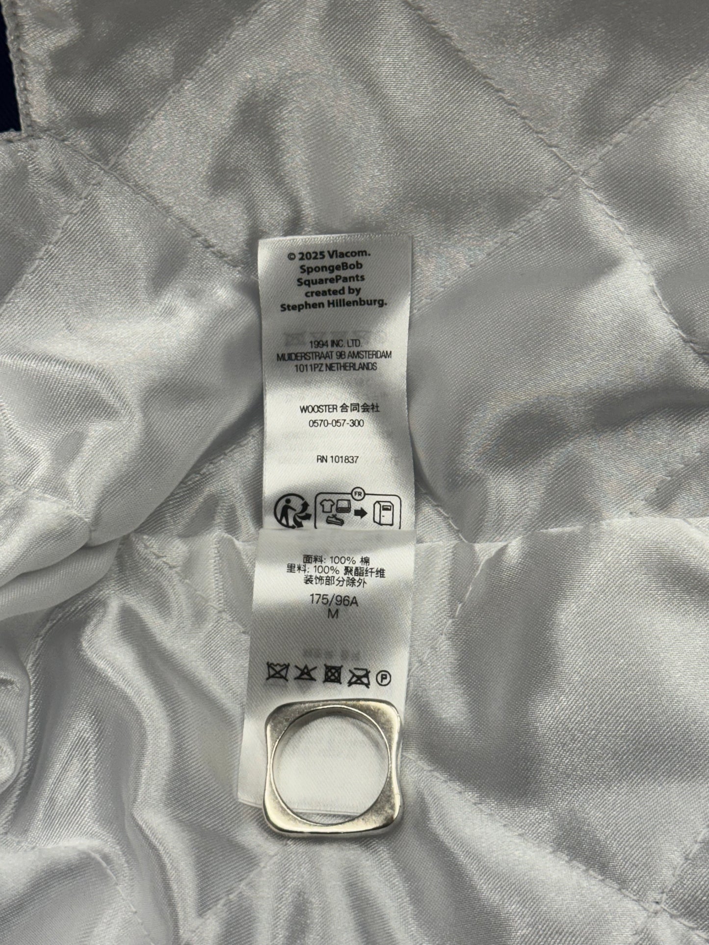 SS25 SUPREME SPONGEBOB SQUAREPANTS JEFF HAMILTON RACING JACKET