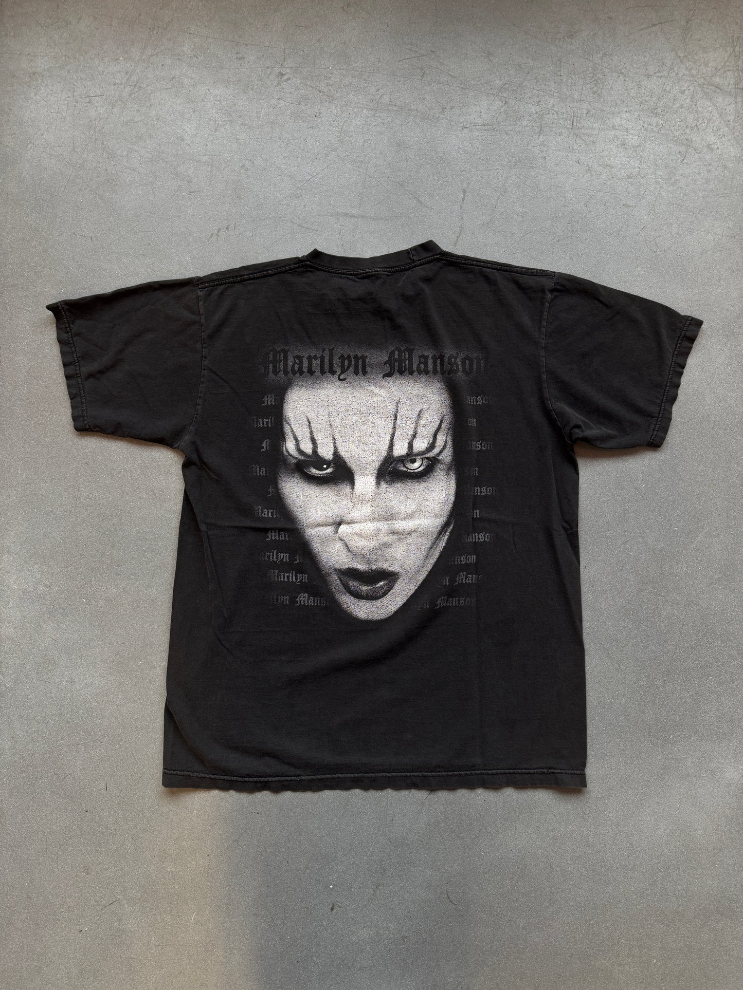 1999 MARILYN MANSON BIG FACE BOOTLEG TEE (FADED TAG)
