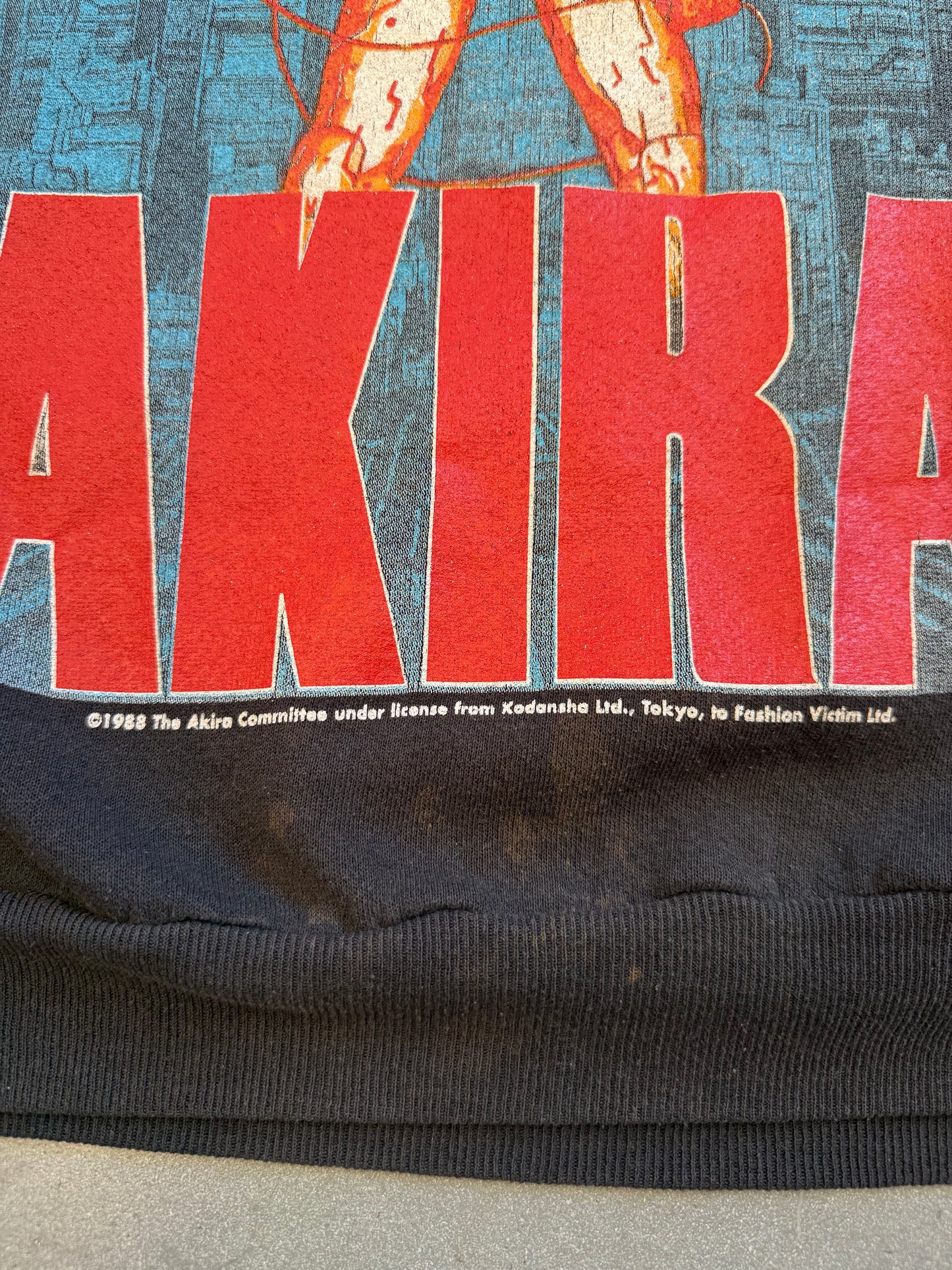 AKIRA NEO-TOKYO IS ABOUT TO EXPLODE MOVIE PROMO POSTER PRINT CREWNECK SWEATER (LEE TAG)