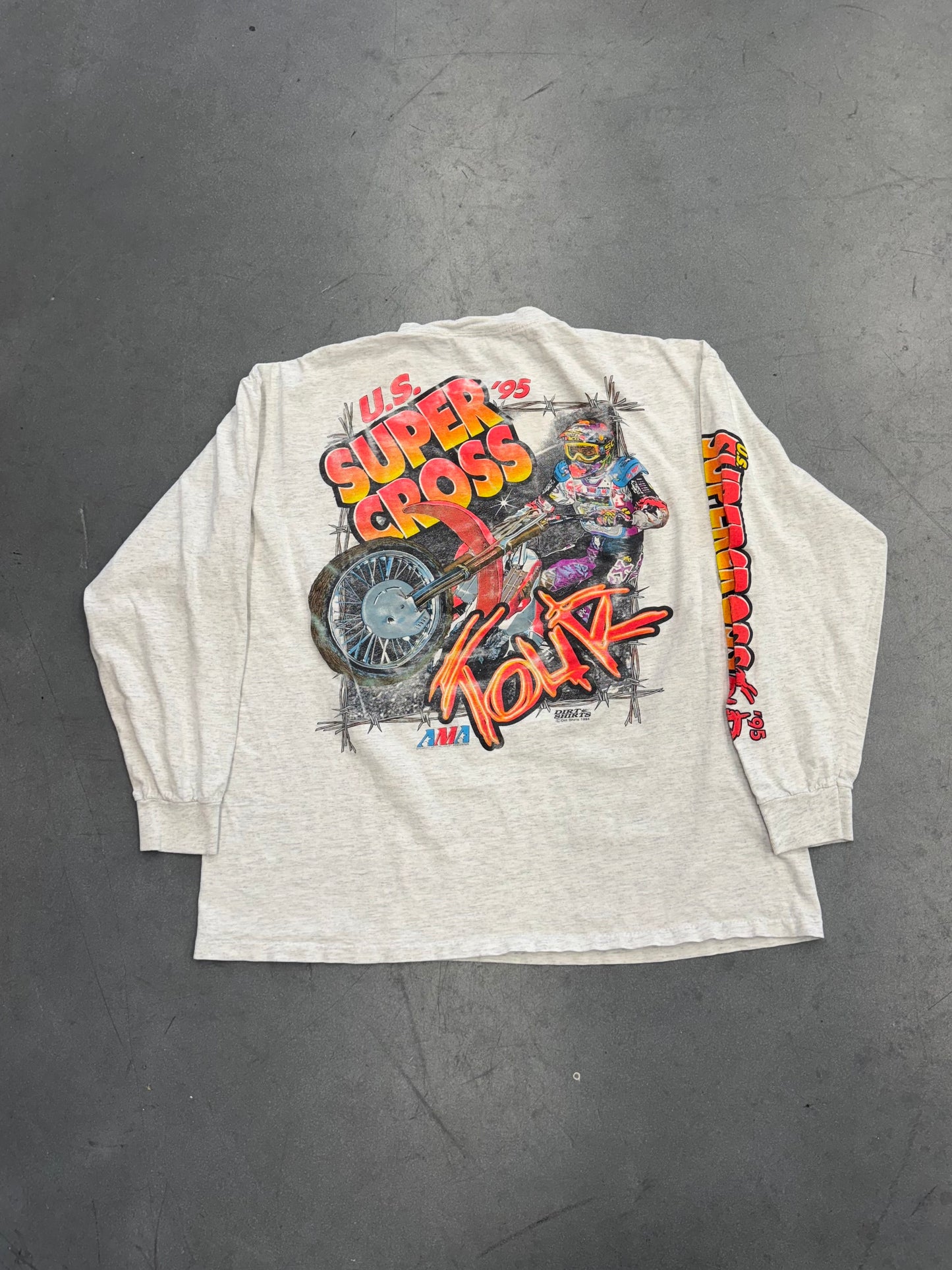 1995 AMA U.S. SUPER CROSS TOUR LS TEE (ONEITA TAG)