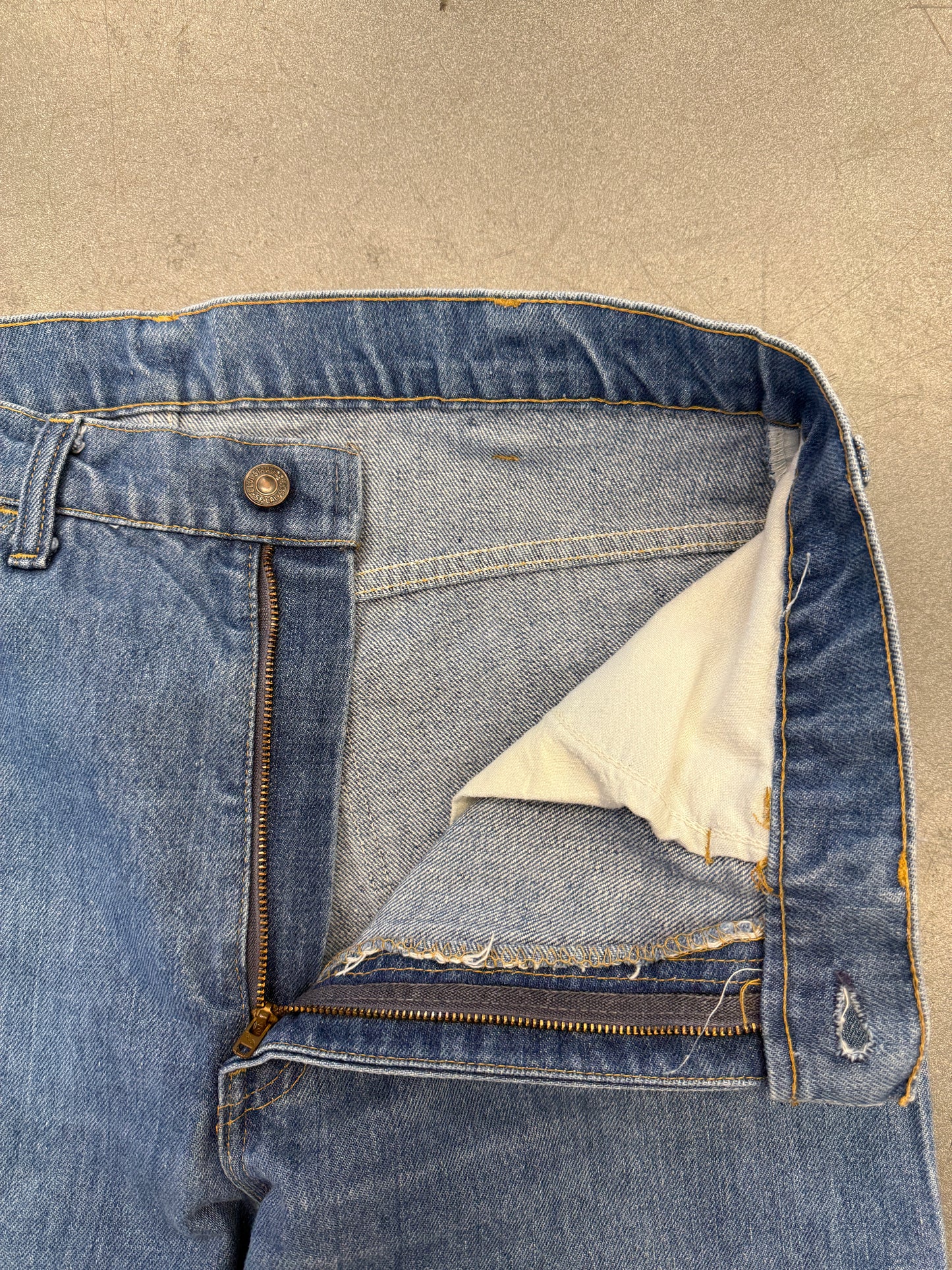 1980S LEVIS ORANGE TABS TALON ZIPPER DENIM (36 X 32)